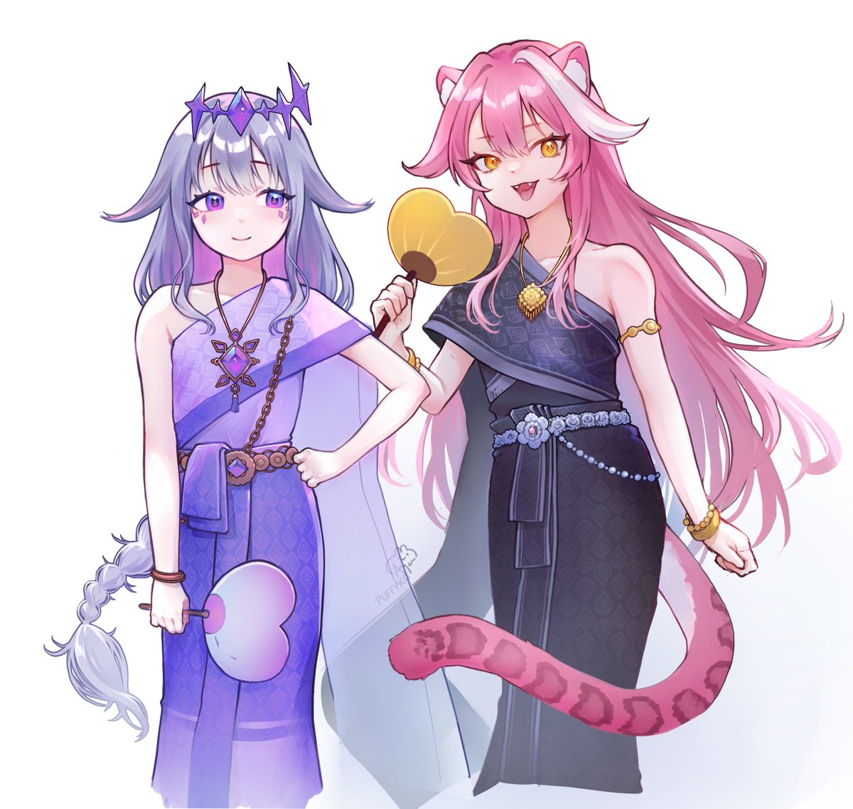 All good things come in pairs <3  #bijouwled #RaorArt

I find Thai dresses a bit difficult to draw, but it was still such a fun practice for me!   ( = ⩊ = )