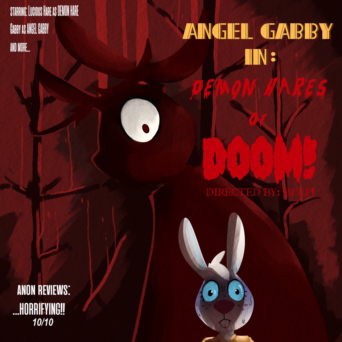 PinatheBun's tweet photo. BE THERE FOR THE HORRIFYING NEW THRILLER OF THE YEAR!
#AngelHare #eastpatch https://t.co/eKcNpL1and