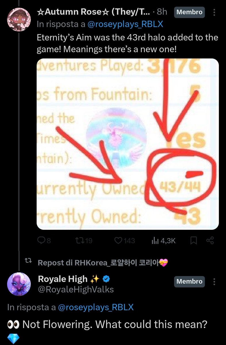 RHCommunity_'s tweet photo. NEWS ONE OF THE DIAMONDS MULTIPLIER COMPENSATION FOR REMOVAL❤️, WILL BE A HALO🌟👀
#ROBLOX #royalehigh #Royale #Everfriend  #royalehighcampus4 https://t.co/yiAsbLmfGH