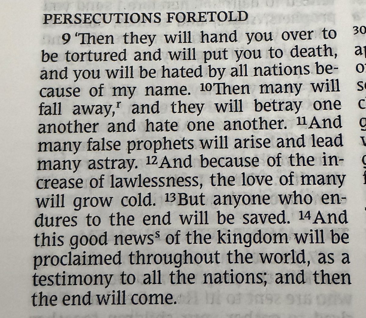 stopitasounding's tweet photo. I find Matthew 24:9-14 to be particularly interesting https://t.co/ocnsuXzlEx