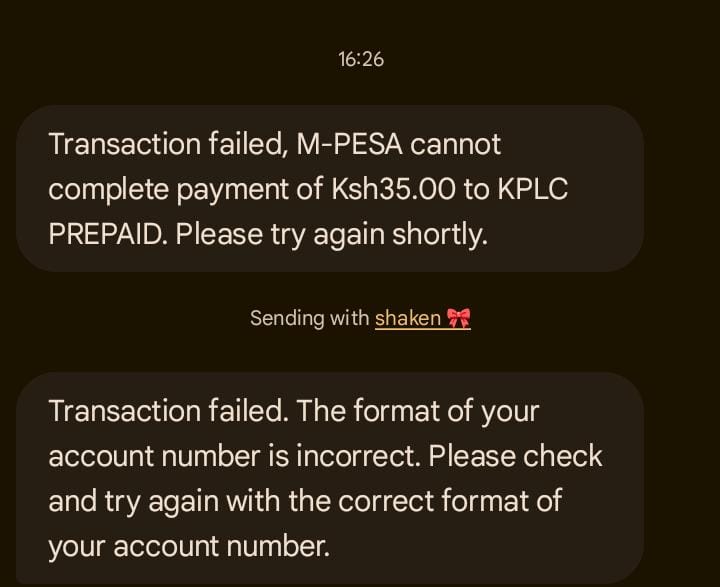 Vincent03423407's tweet photo. @KenyaPower_Care https://t.co/1X6DQmzqp7