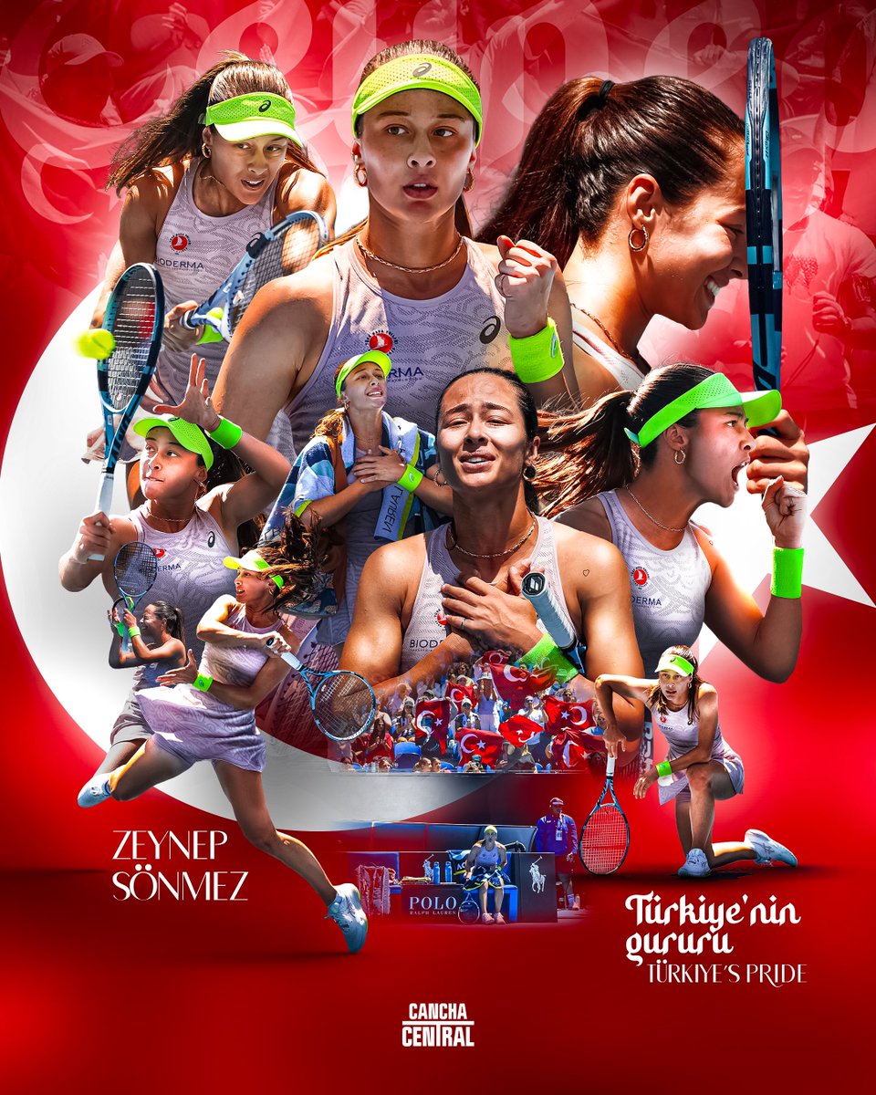 _canchacentral's tweet photo. Una de las grandes revelaciones del Australian Open 🙌🏻

Zeynep Sonmez, el orgullo de Turquía 🇹🇷✨ https://t.co/yDUbYCdYjz