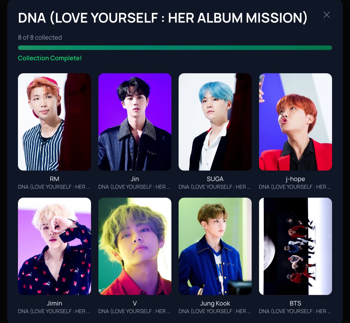 two 7% PCs in one day wtf 😭 Group collections 64/68 Album