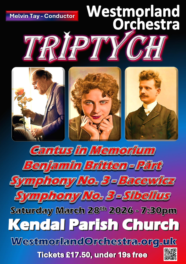 Our next concert features Grażyna Bacewicz’s Symphony No.3 The music is full of compressed energy and vivid orchestral colour. Bacewicz, one of the 20th century’s most important female composers, balances structure, drive and emotion. The symphony pulses with life and conviction!