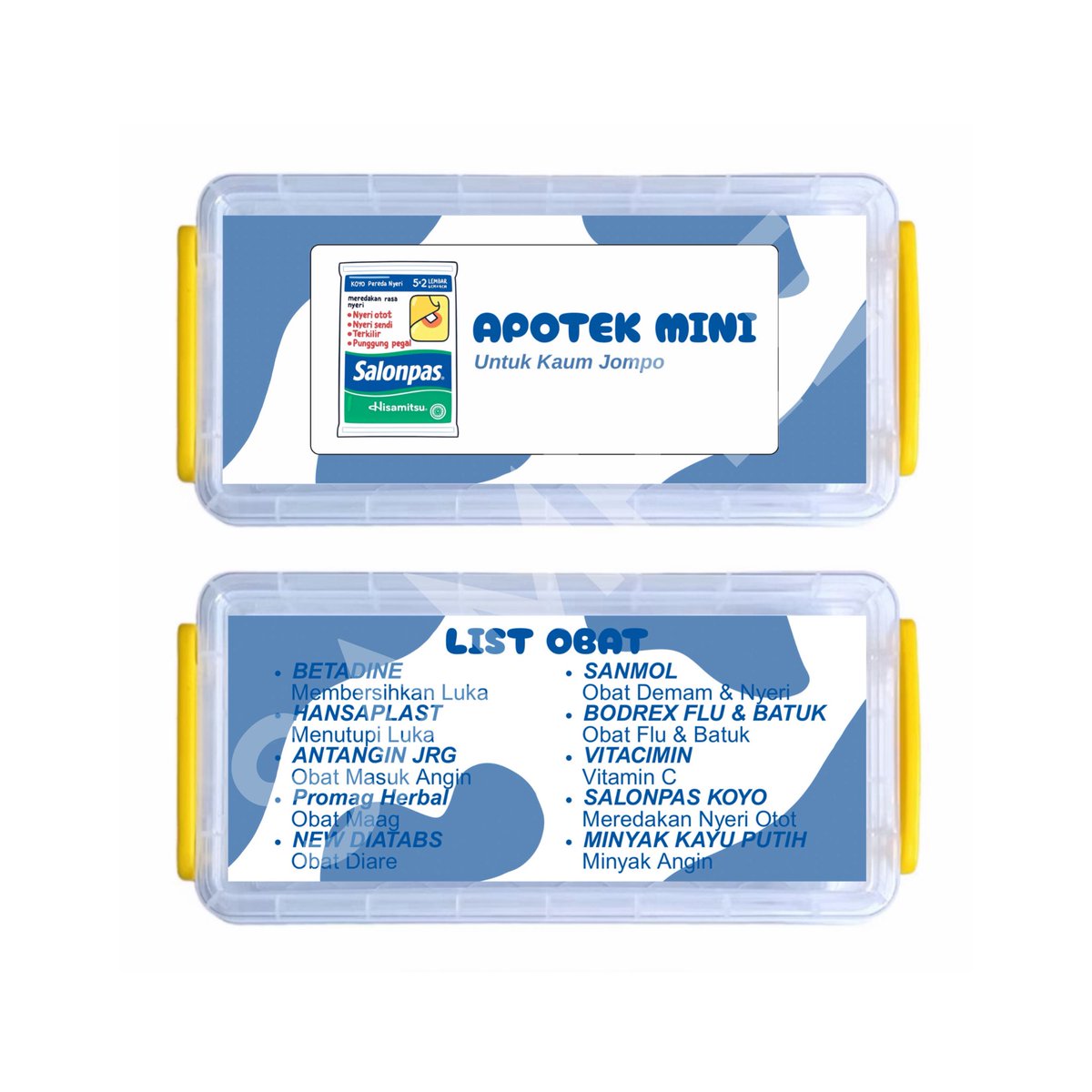 vnsvrg's tweet photo. haii aku jual kotak obat apotek mini lengkap sama isi nyaa, bisa custom juga lohh! cocok juga nih buat kado bestie/pacar kaliann, mau tanya2 boleh dm aku yaa ^^ https://t.co/0xlFe1zpkU