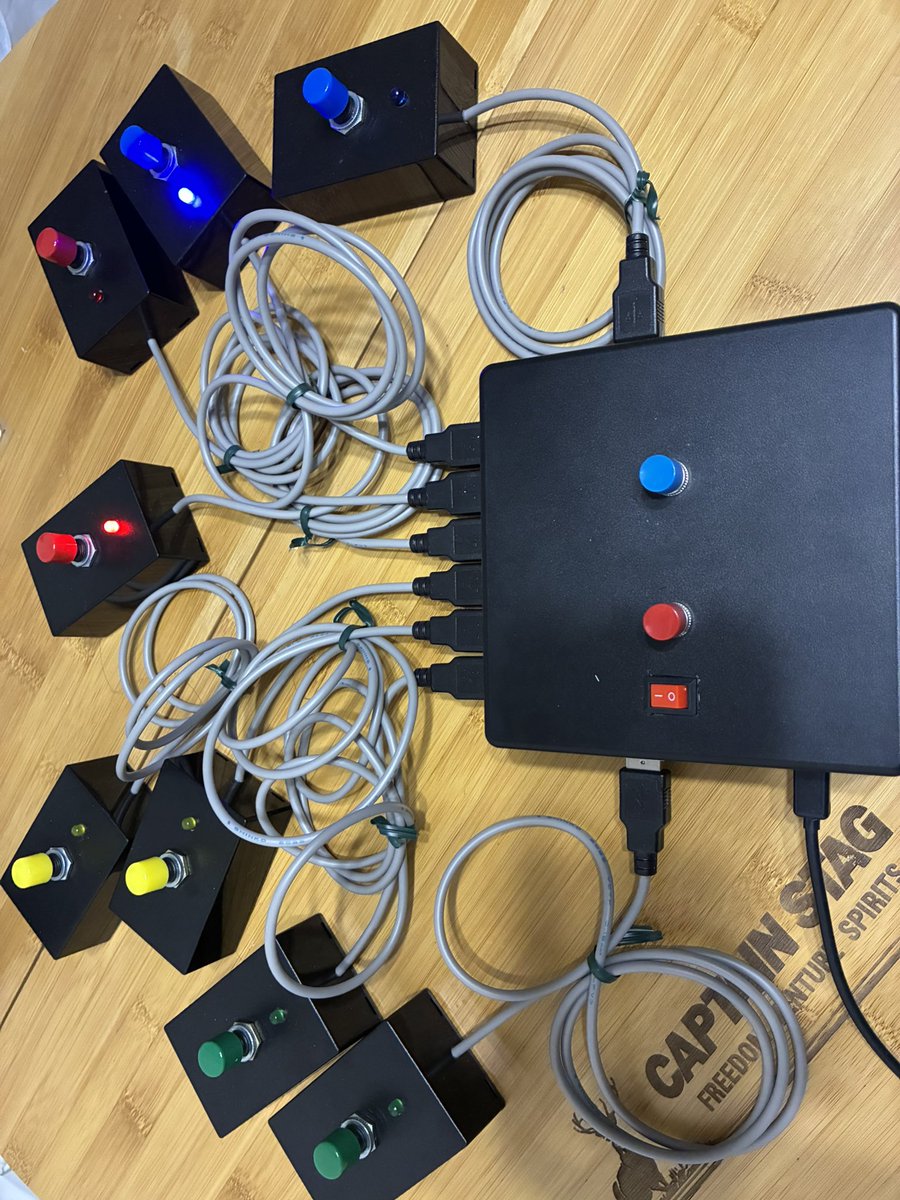 R³(R-Cube)早押し機 早押しボタン研究所 ピンポンブー YquiQox用 ちょ