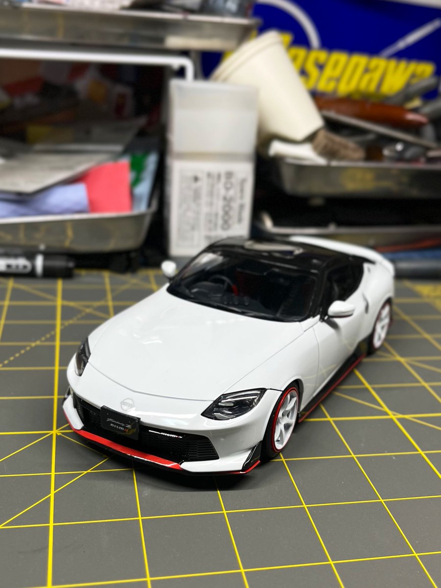 楽プラSNAP CAR ニスモRZ34 ボディが乾燥したので、セラコンからの