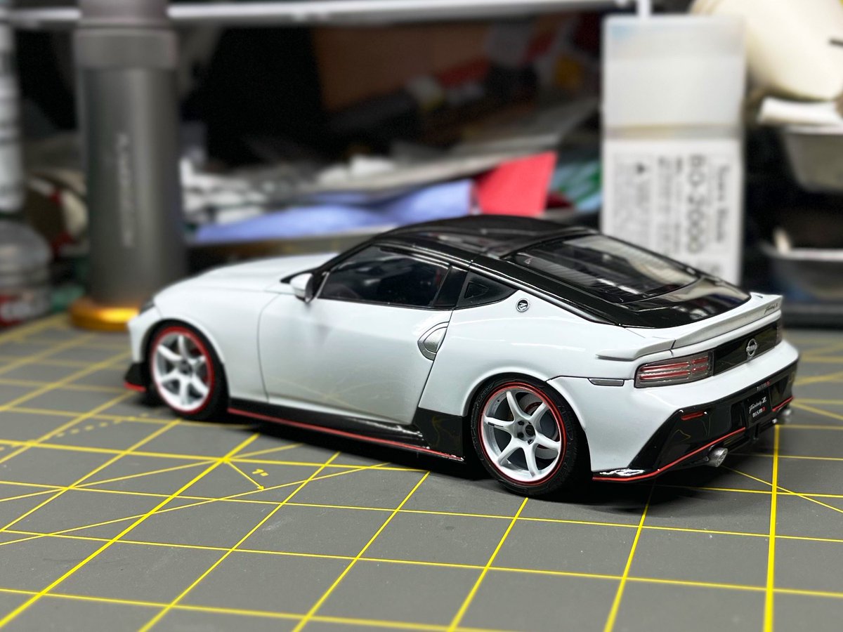 楽プラSNAP CAR ニスモRZ34 ボディが乾燥したので、セラコンからの