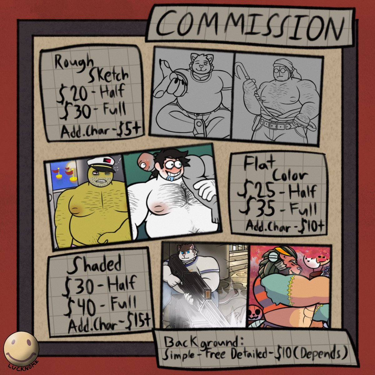 Commission opened for 5 slots

To take a slot, DM me.

You could also DM me through bsky as well: bsky.app/profile/luckno…

🔴 PLEASE READ! MORE DETAILS ON COMMISSION INFO:

docs.google.com/document/d/1-O…