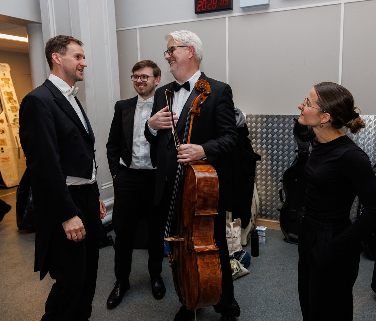 NSOrchestraIRL's tweet photo. What a night! ✨

Congratulations to Anselm Mcdonnell on the world premiere of Hostile Summits. Cellist Martin Johnson, conductor Ryan McAdams, and NSOI brought this extraordinary work to life.

Thank you to everyone who joined us!
#NSOI #WorldPremiere #IrishComposer https://t.co/NIVkX8cHn7