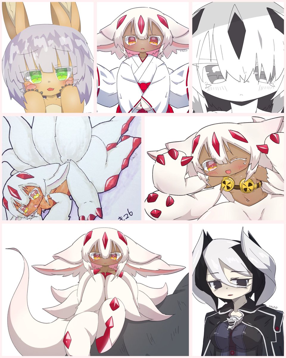 ninefum's tweet photo. #今月描いた絵を晒そう 
何だかんだで1月も週1枚以上のペースではアップできました。 https://t.co/QjJ7IuS0Yx