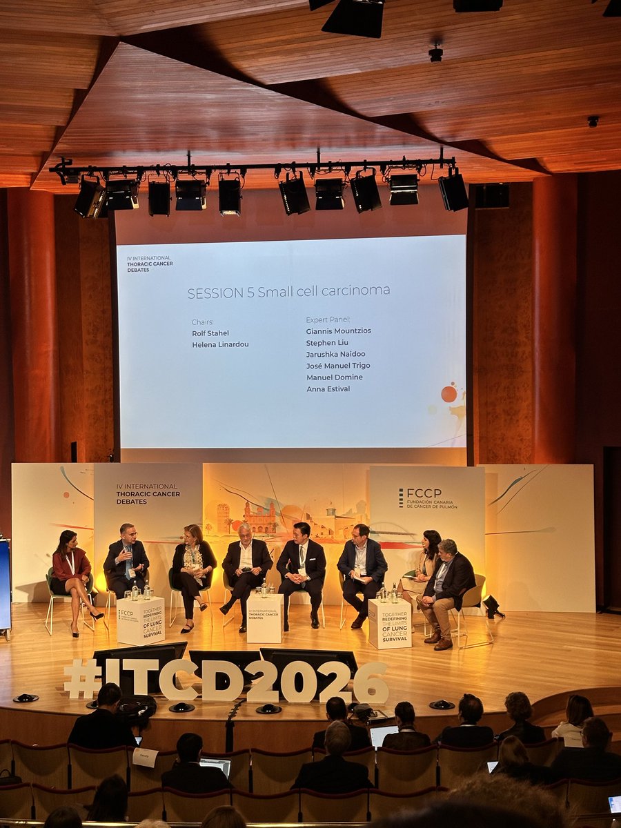 Strong discussion on small cell lung cancer today at #ITCD2026. Great panel, sharp insights, and meaningful debate on where SCLC management is heading.