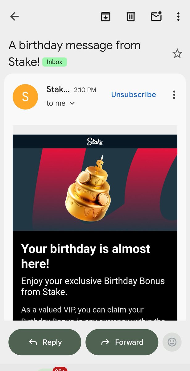 Thanks Stake!

It's my birthday tomorrow.

Will be giving tips to some user's!!

Stake 

Usernames

Below