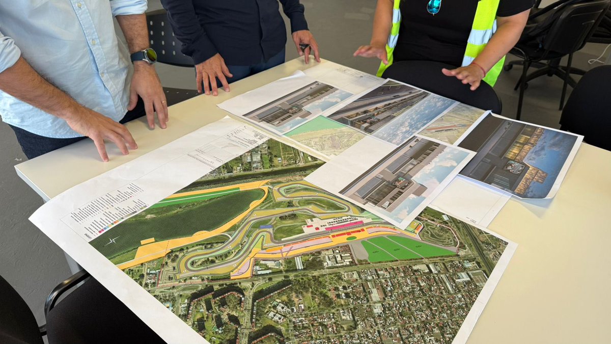 gzinny's tweet image. Iniciamos las obras de modernización del Autódromo Oscar y Juan Gálvez, que estarán finalizadas para recibir al MotoGP en marzo de 2027.

El proyecto incluye un nuevo paddock con boxes, áreas técnicas y torre de control, además de una renovación integral de la pista, que se…