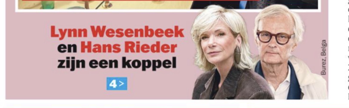 Op het eerste blad van de beste gazet