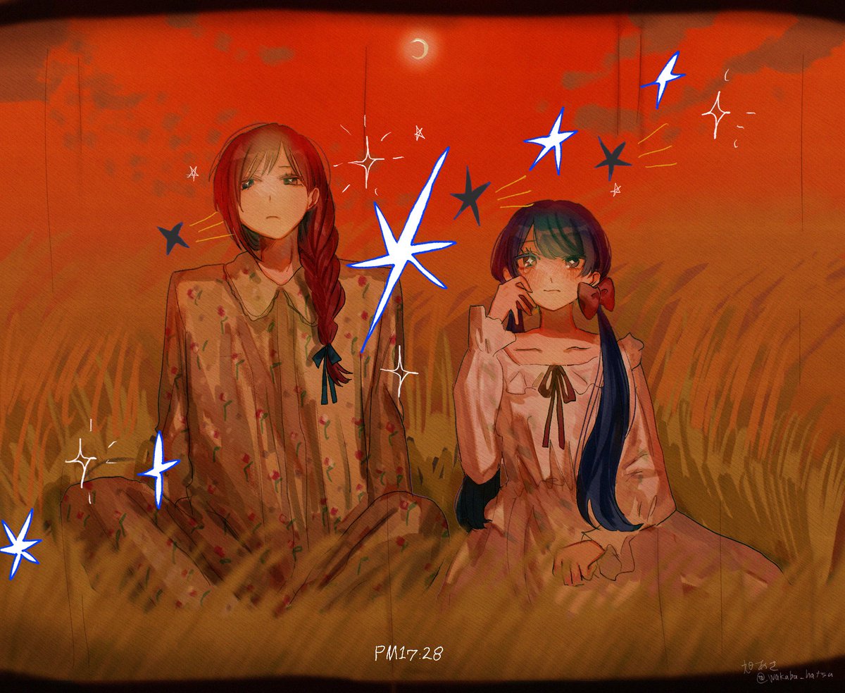 wakaba_hatsu's tweet photo. 今月もありがとうございました！来月はいっぱい描きたいです🌙
#今月描いた絵を晒そう https://t.co/0zLtcJnFIi