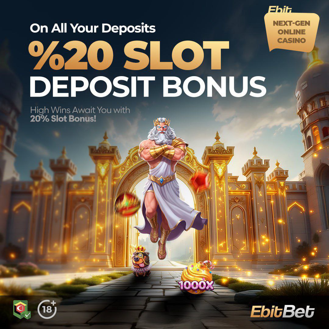 ebitbet's tweet photo. 🔞 High Winnings with a 20% Slot Bonus are Waiting for You!

✅ Bonus rollover: Your deposit x1 Bonus x2

⚠️ Maximum Bonus You Can Receive in a Single Deposit is 5000 ₺. https://t.co/puVcoTYHzl