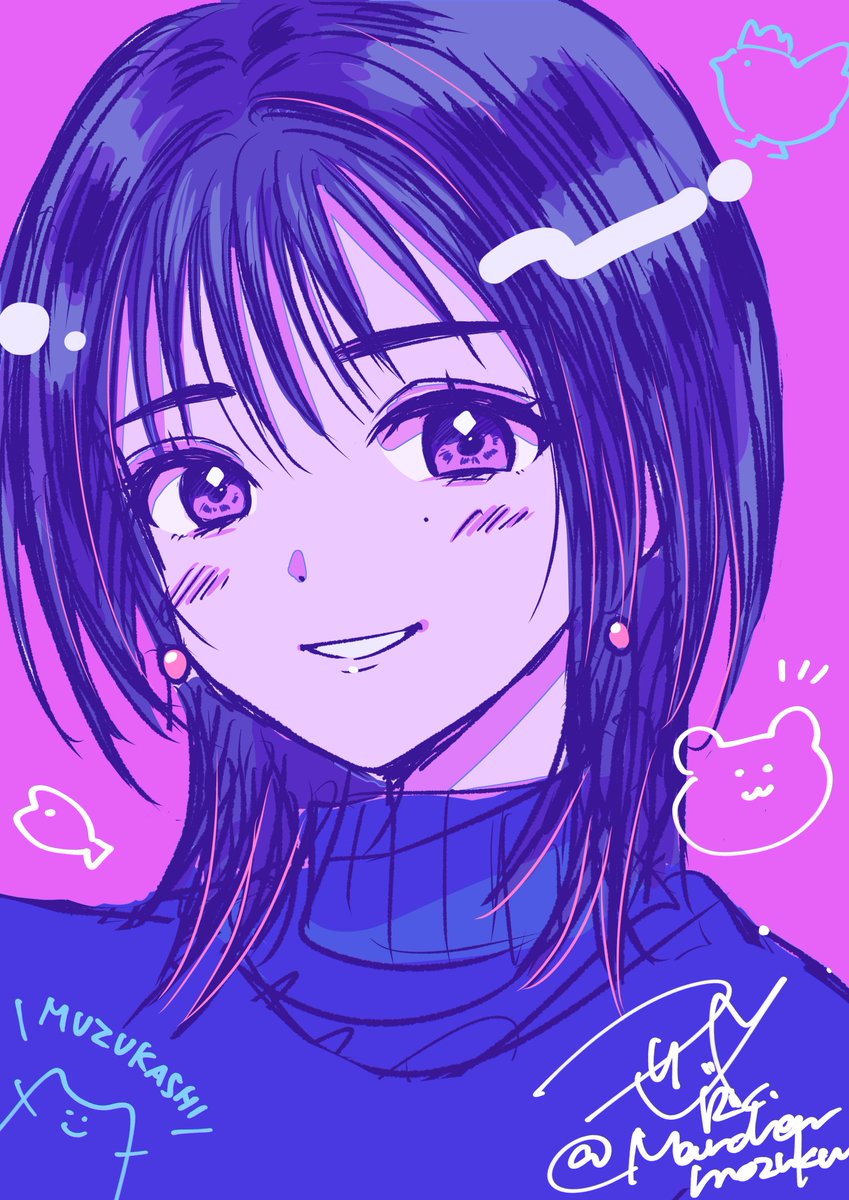 数年前のものですが和奏ちゃんのファンアートです🧸 