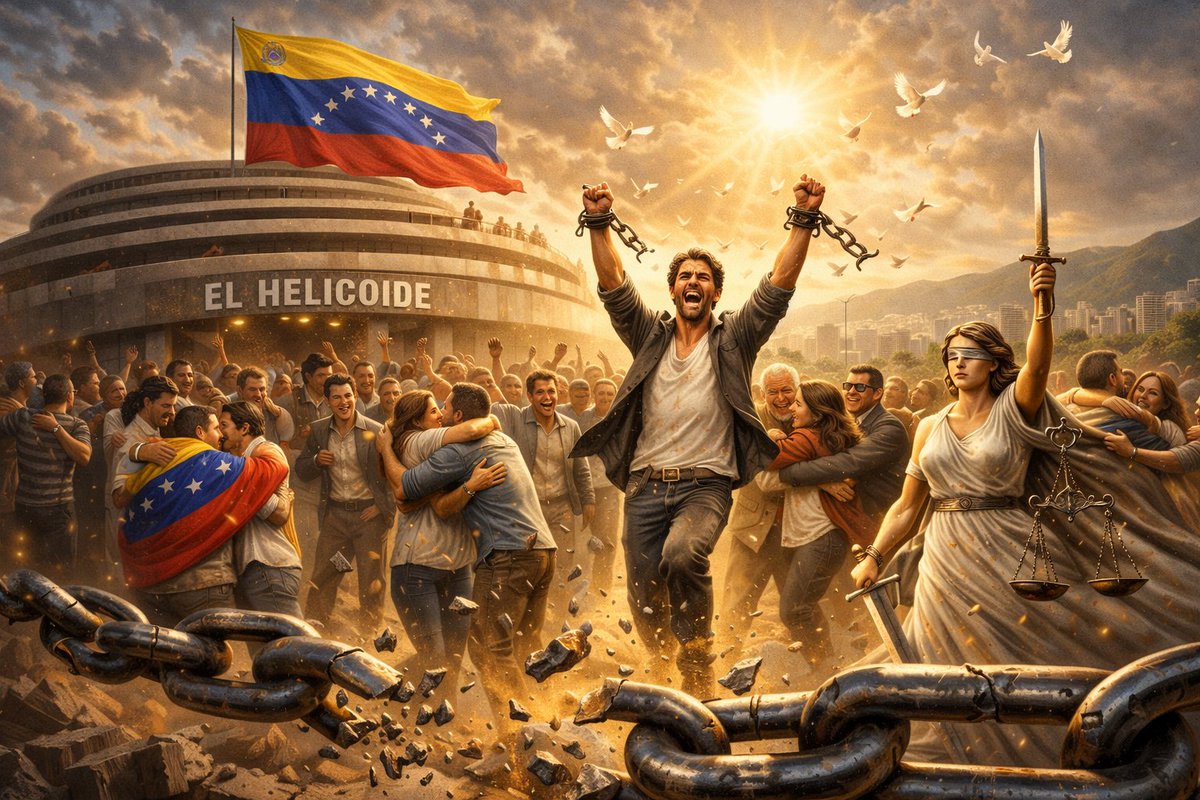 Se rompen las cadenas, se reencuentran las familias y comienza una etapa de justicia, libertad y reconciliación nacional. 🇻🇪
El futuro no se construye con cárceles, se construye con derechos.
