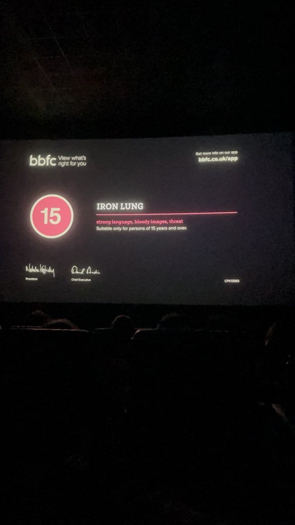 A quick break from the usual train posts BUT I went to see the film Iron Lung yesterday, and I think it’s an amazing film. In my eyes it marks a shift in what’s possible for filmmaking and I’m so glad there was clear love &amp; effort put into the project. Glad it came to the UK. 😁