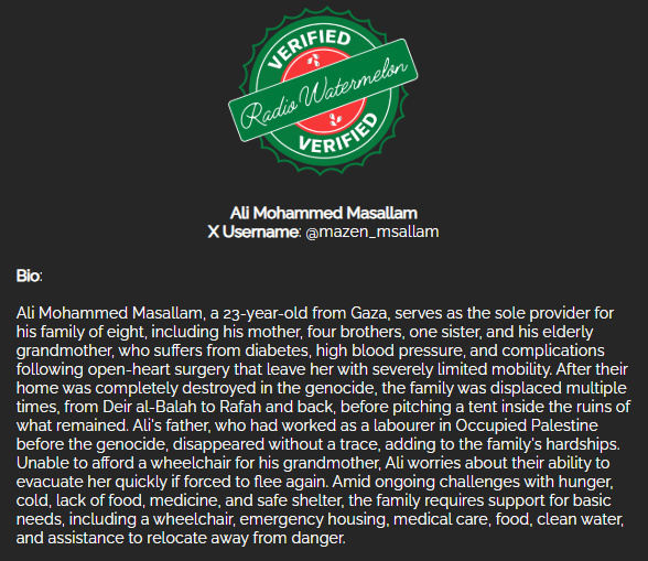 RadioWatermelon's tweet image. Ali Mohammed Masallam's Family
#VerifiedByRadioWatermelon