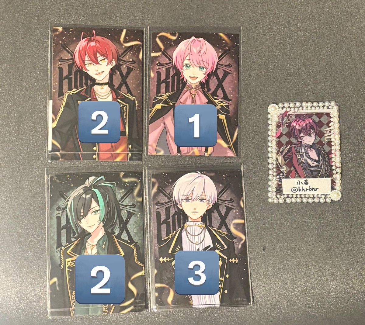 騎士X ファンミくじ 【譲】 ブロマイド→❤️2🩷1💚2🤍3 ステッカー