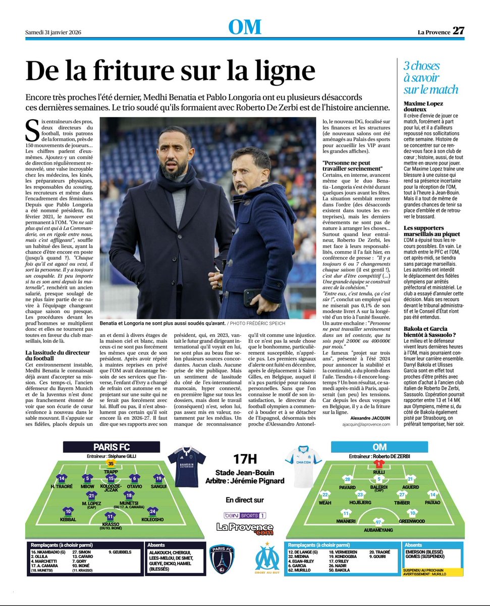 ilyesomp13's tweet photo. Bon match à tous les supporters Source la marseillaise et la Provence d'aujourd'hui #TeamOM https://t.co/OR5L4GFtUJ