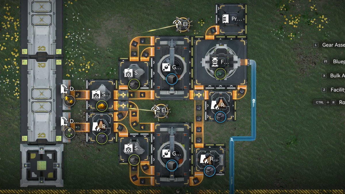 Endfield_Game8's tweet photo. Blueprint: Xiranite Production Line 🏭

Asia Code: EFO01Ue3608e87OEi71a8
US/EU Code: EFO01A5i407oo6E69ieO

This production line produces Xinarite, an essential Wuling material used to craft LC Wuling Batteries for power generation and Xinarite Components required for L70 Gold Rarity gear.

#ArknightsEndfield #Endfield