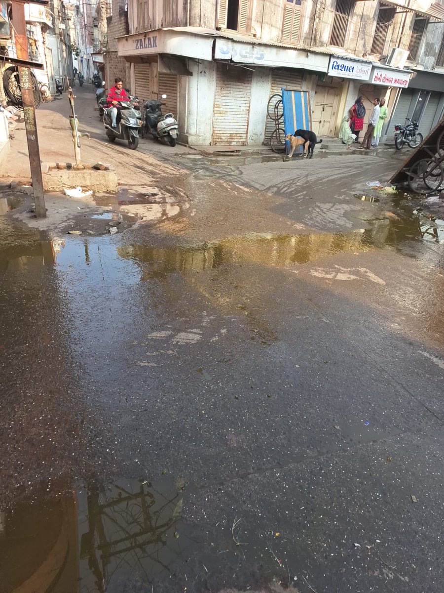 Chintan0890's tweet photo. Overflowing drainage near Moti Haveli &amp; Jain Derasar, Jamnagar has become a daily health hazard.
People at risk due to inaction. Place Kajino Chaklo, Nr Moti Haveli, Jamnagar ⁦@CollectorJamngr⁩ ⁦⁦@jmccommissioner⁩
Request urgent intervention and permanent solution. https://t.co/PSuf2qD5Va