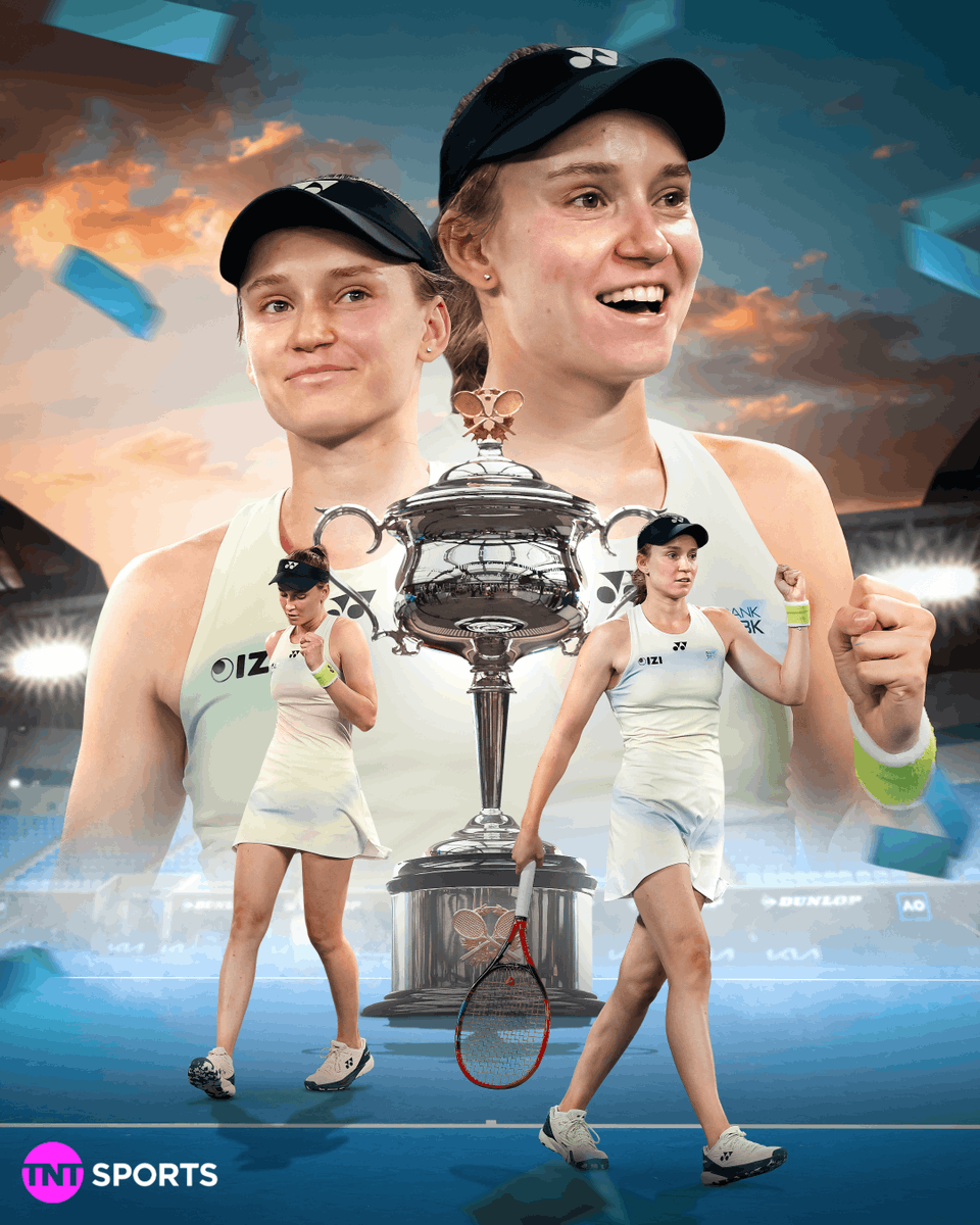 tntsports's tweet photo. ELENA RYBAKINA WINS HER SECOND GRAND SLAM 🏆 🏆 https://t.co/MhgXGb0ZqM
