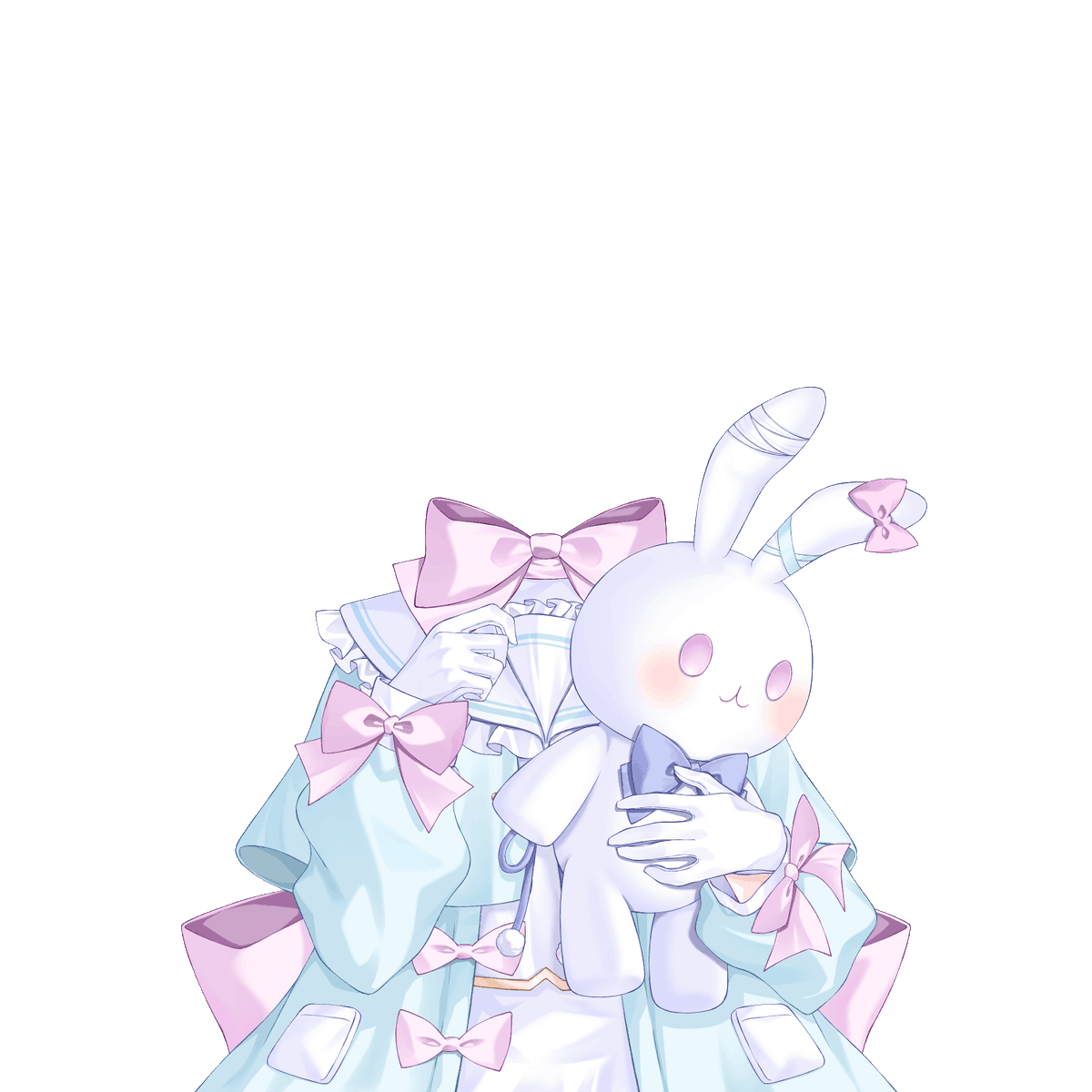 itami_riya's tweet photo. 【フリーVTuber素材】
VTuberロリータ衣装+ぬいぐるみ

使用条件なし
加工・加筆OK！

うさぎモチーフのロリータにしてみました。ぜひ配信等で使ってみて下さい。
お使いの際はリポスト等していただけると嬉しいです！
　#VTuber素材  #VTuberAssets https://t.co/lz7TiSodIi