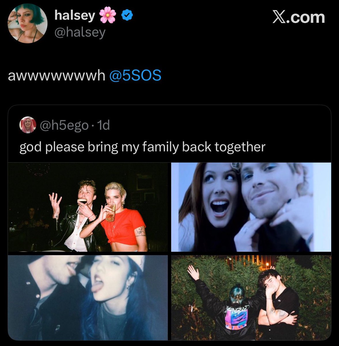 tell someone who used to love both and watched them interact day n night ten years ago that this is still happening and they will fall to their knees