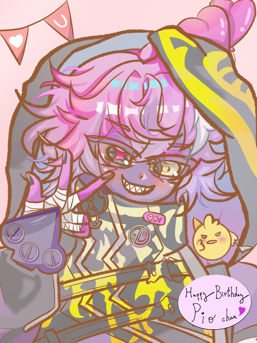 OkitaKumaku's tweet photo. HAPPY BIRTHDAY MY COOLEST KAMI OSHI🐣🎉💜
#HBD4DOPPIO #Dropsights https://t.co/wky0DLuxhC