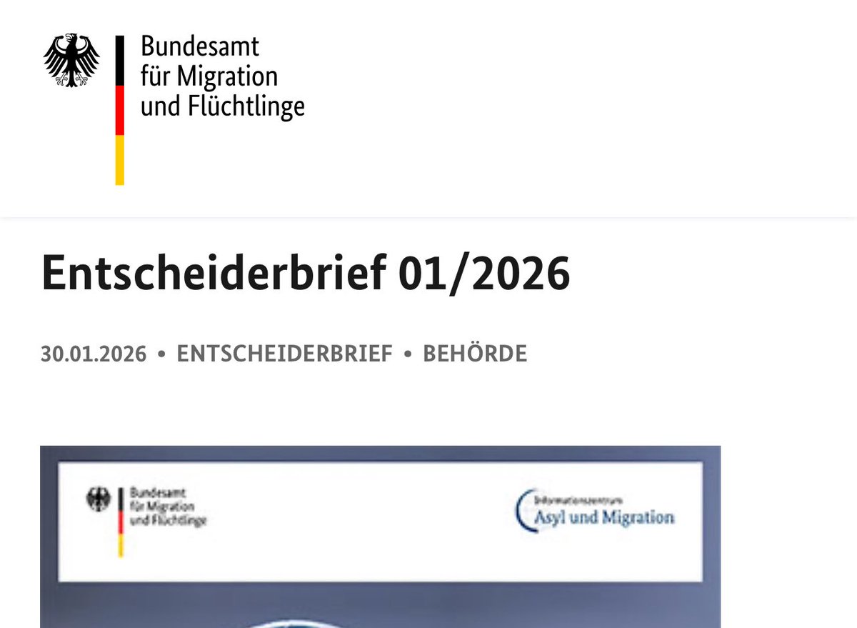 ألمانيا: وثيقة رسمية تؤكد عدم وجود اضطهاد جماعي للعلويين في سوريا… وتشدّد على التقييم الفردي لملفات اللجوء

كشف المكتب الاتحادي للهجرة واللاجئين في ألمانيا، في وثيقة رسمية صادرة ضمن رسالة صانعي القرار – العدد 01/2026، أن التقييم الحالي للوضع في سوريا لا يشير إلى وجود اضطهاد