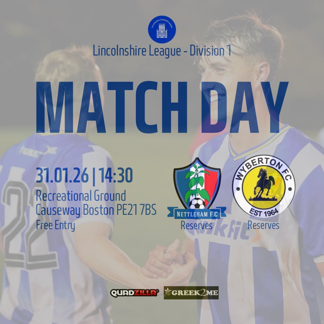 NettlehamFC2's tweet photo. ⚽️ It’s Match Day ⚽️

The first team have a challenge cup fixture at home today whilst the reserves are away in league action against Wyberton! #uptheham🔵⚪️ https://t.co/vqY7LvBHE7