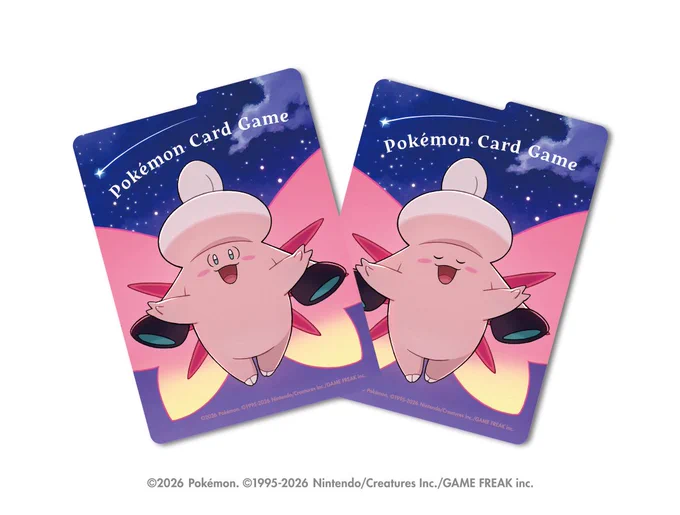 【お仕事】 1月23日(金)発売のポケモンカードゲーム 「メガピクシー」のデッキケース、デッキシールドのアートを担当させて頂きました! どうぞよろしくお願いします #ポケカ #ポケモンカード #PokemonTCG