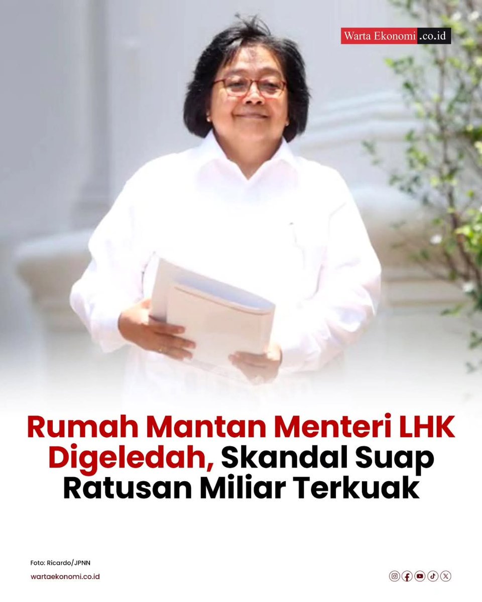 😮Woww
Rumah mantan menteri Lhk digeledah terkait skandal siap ratusan miliar terkuak??