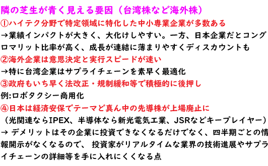 the_phoenix_777's tweet photo. 五月さんの引用ツイートが予想以上の反響で驚いています(意図とは違う方向だったら申し訳ないです)

補足的な意味で、日本株に対するジレンマとそれでも私が日本株に投資する理由を纏めてみました
やっぱり「ものづくり大国・日本復活」と「レガシー産業の事業構造転換による再評価」に投資したいです https://t.co/rkicsfsIOC