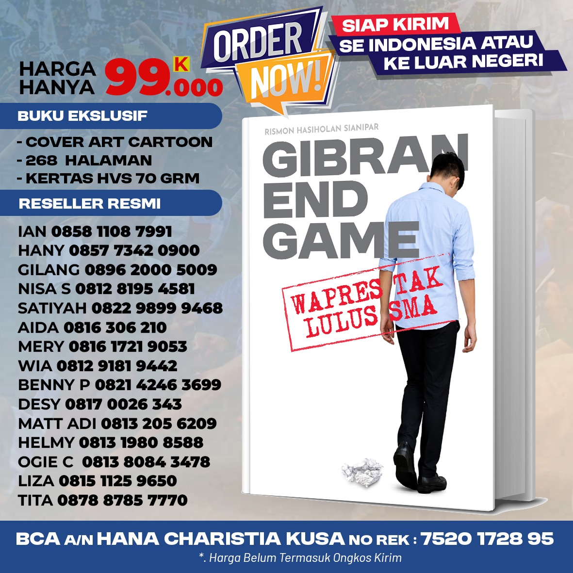 SianiparRismon's tweet photo. BANG MUNARMAN MILIKI BUKU GIBRAN ENDGAME: WAPRES TAK LULUS SMA https://t.co/61MCixjsSO