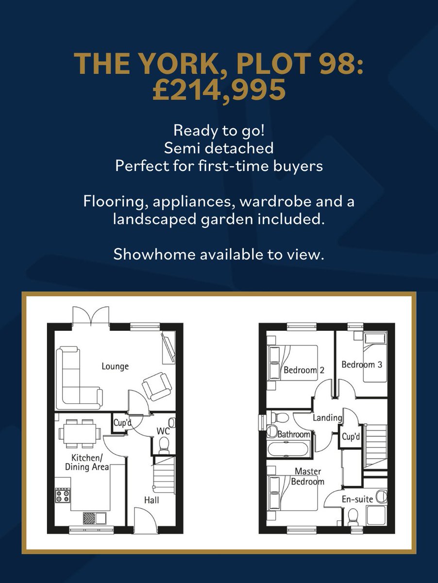 There are only 5 plots left at our Elder Brook Park development! 🏡

📍 The Southwark
📍 The York
📍 The Ripon
📍 The Norwich

Don’t miss your chance, book your viewing today and take the first step toward your new home.