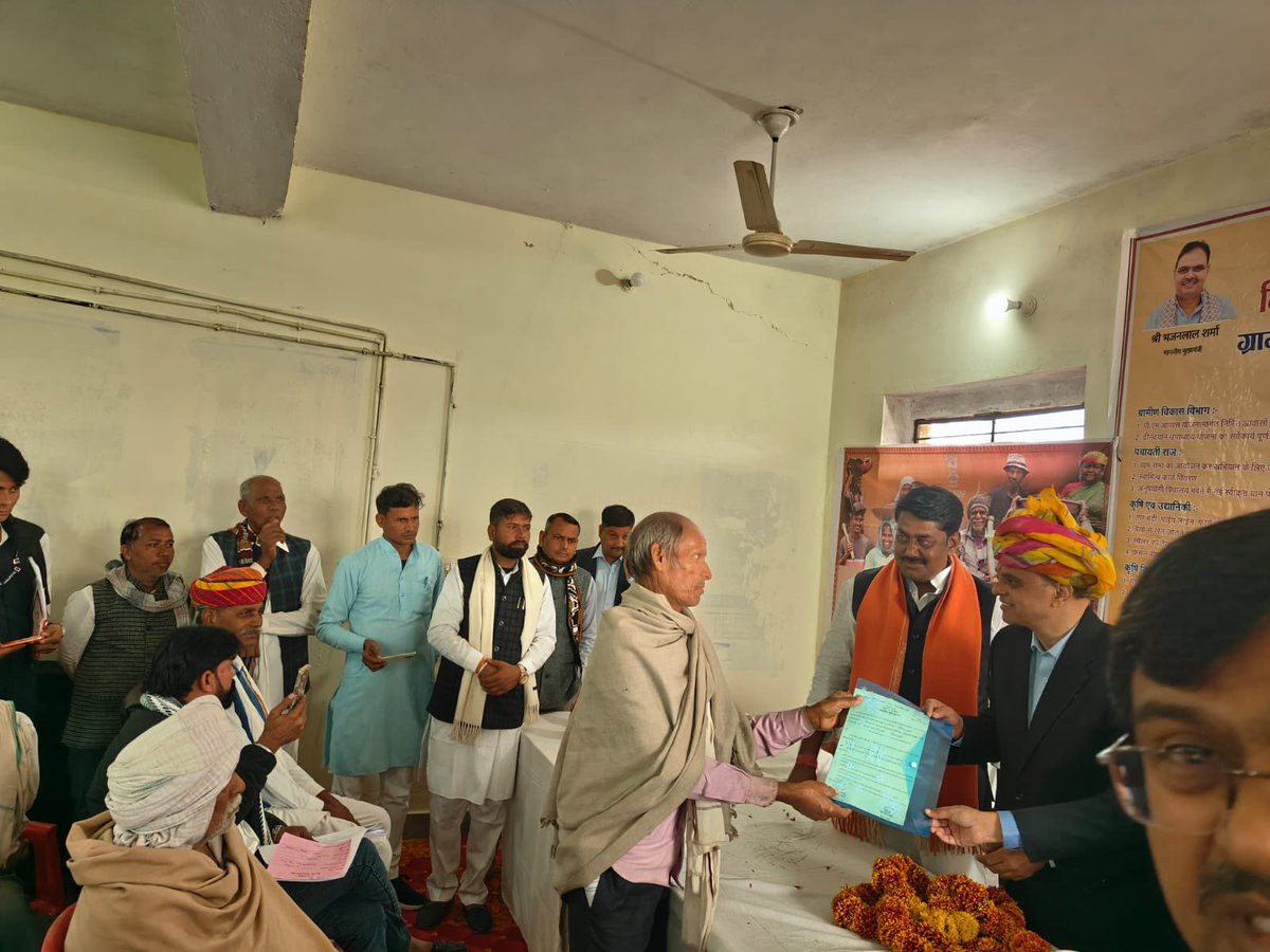 svoruganti1466's tweet photo. Delighted to attend the Gram Utthan Shivir at Shaympur Kallan Village Lalsot Tehsil Dausa Dist and interact with Progressive Farmers today, 1100 farmers participated in the Shivir and exchanged views

31 January 2026

@BhajanlalBjp 
@RajGovOfficial 
@RajCMO 
@DIPRRajasthan https://t.co/muopVbyVJH