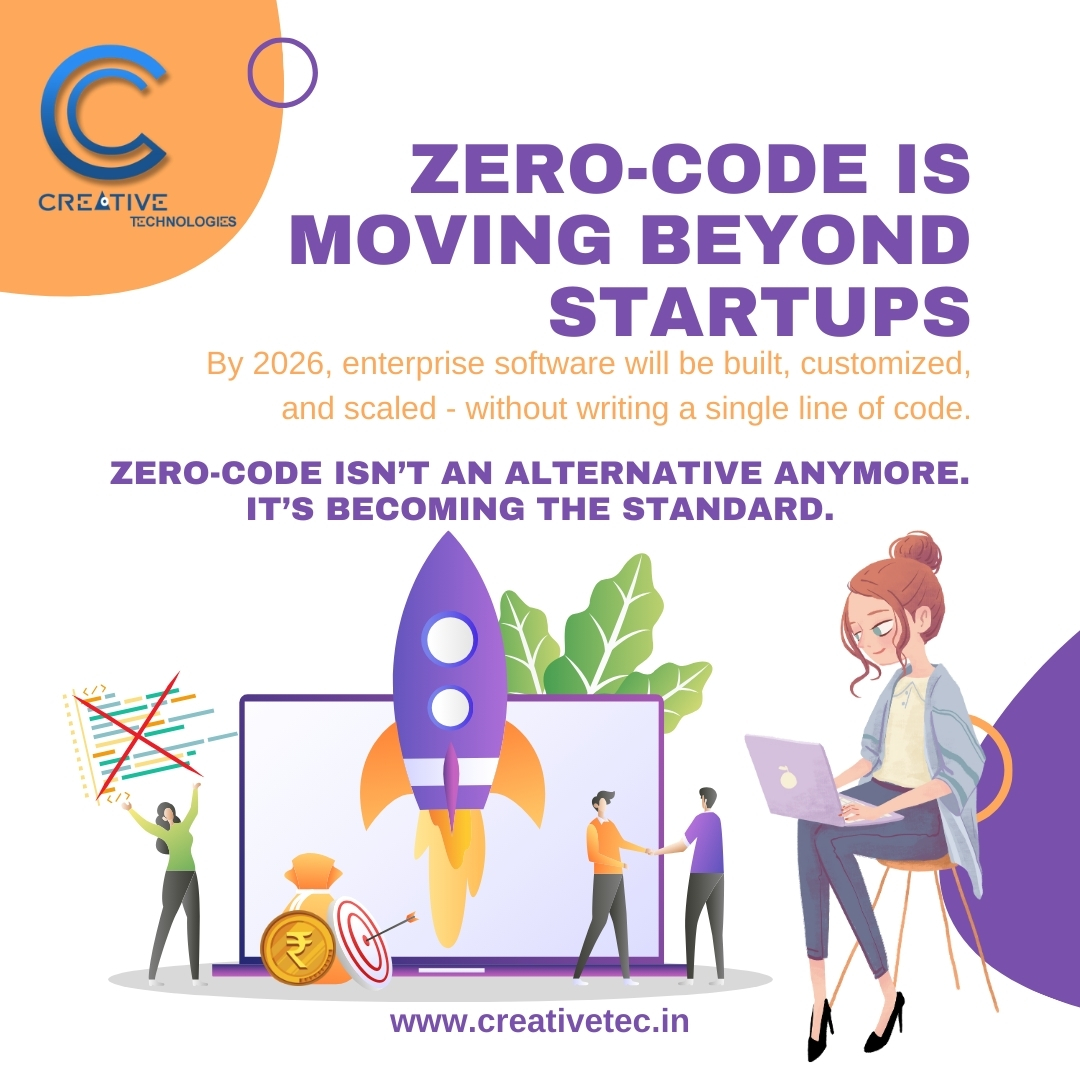 ctech_india's tweet photo. From startups to enterprises, zero-code is transforming how software is built and scaled.
Faster. Smarter. Code-free.

#ZeroCode #NoCodePlatforms #DigitalInnovation #EnterpriseSolutions #CreativeTechnologies https://t.co/CSzRhwTsrO