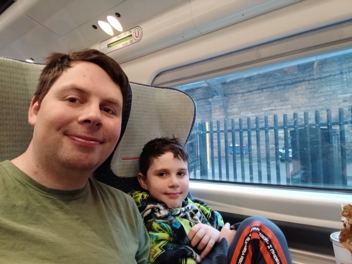 Me and our Jacob on the way to Tamworth!

Come on Marine ⚪️⚫️

<a href="/crosenderway/">The Crosender Way</a> 
<a href="/MarineAFC/">Marine Football Club</a>