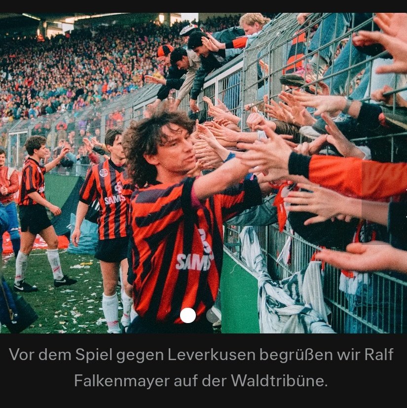 Falke7_official's tweet photo. Ich freue mich heute, vor dem Spiel von @Eintracht Frankfurt gegen @bayer04fussball, bei Pia und Beve Gast auf der #Waldtribüne sein zu dürfen. 

#SGEB04 #Eintracht #Frankfurt #SGE #Werkself #BayerLeverkusen #Waldstadion #Bundesliga https://t.co/ydMZgIN9h7