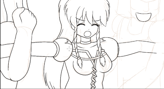 裏のほうのだけど進捗 一応FEのターナっぽくなってきたはず