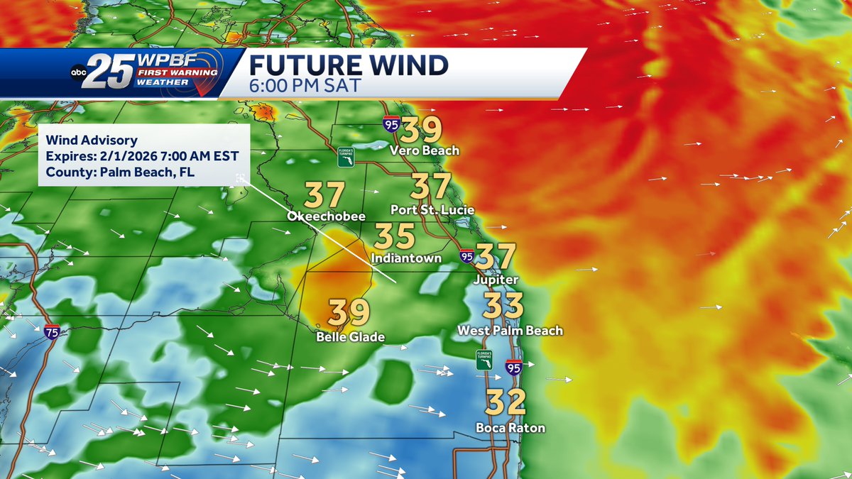 WPBF_BROOKE's tweet photo. Extreme Cold Weather for South Florida tonight into Sunday. https://t.co/1Go2D61X0g