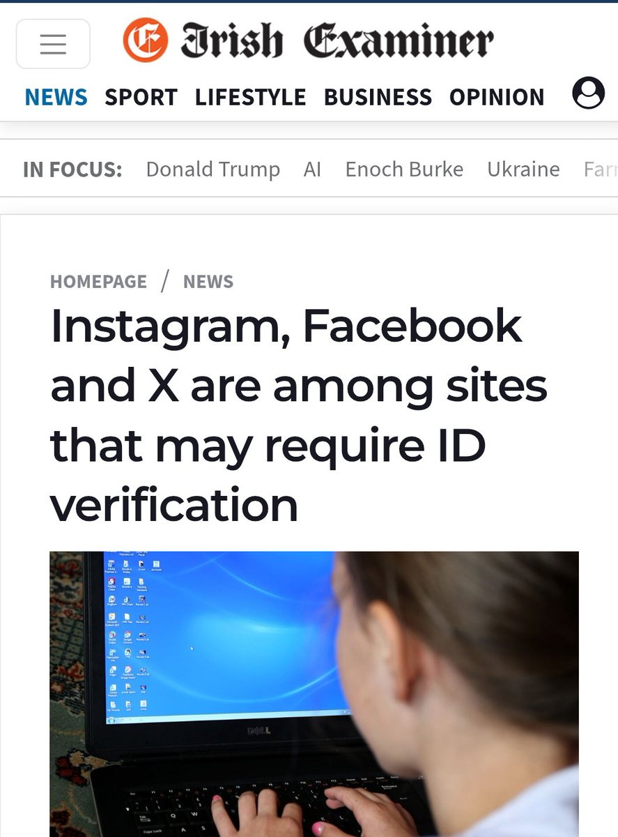 LFJIreland's tweet image. Mandatory Digital ID through the back  door.  Linking Digital ID to social media is NOTHING about protecting children.  It is ALL about coercing the circa 4 .7 million Facebook users, 1.8 million X users and 2.7 Instagram users in Ireland to comply with Digital ID or else be