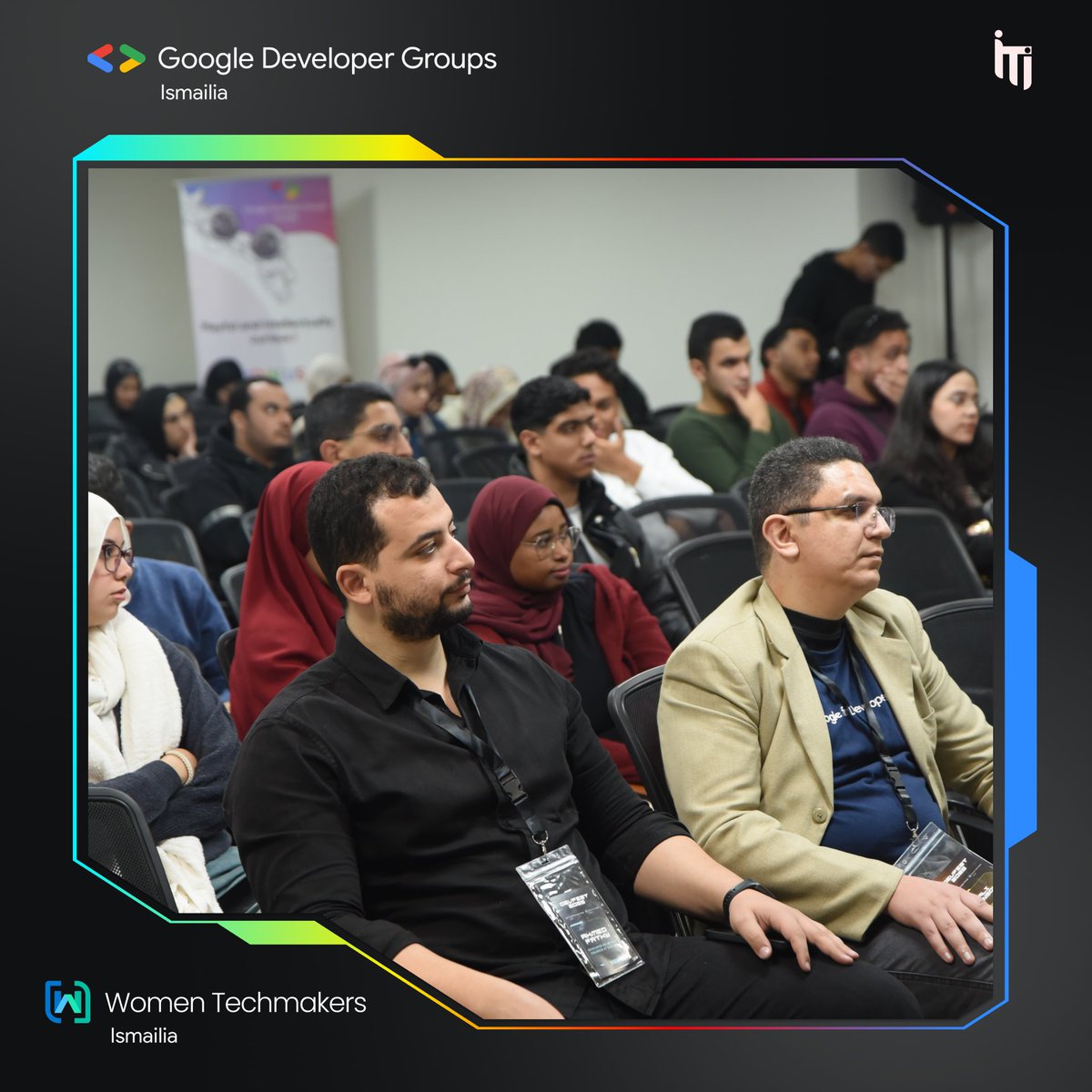 GDGIsmailia's tweet photo. Our 3rd session with our speaker: Ahmed Nabil! 🤩
#DevFest2025 #WTMIsmailia #GDGIsmailia #TechCommunity #AI https://t.co/3uPkaC94Er