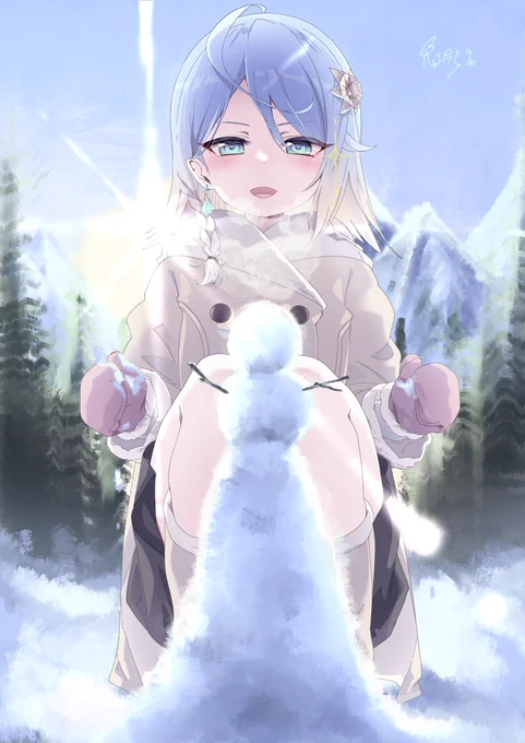 「できた!雪だるまくん!」