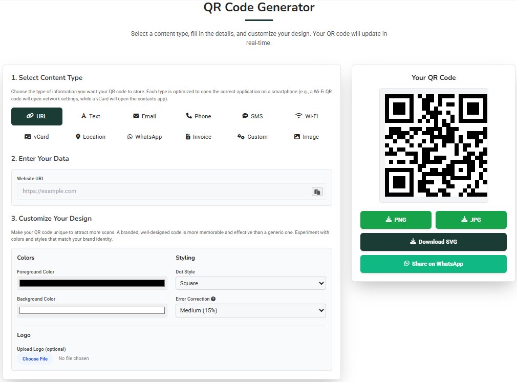 allinonetools's tweet photo. Need a QR code in 10 seconds?
No signup. No limits. No watermark.
Generate fully custom QR codes (color, logo, style) and download as PNG, JPG, or SVG — instantly.

Try it free: https://t.co/shrVSVzo9V
#QRCode #FreeTools #NoSignup #WebTools #AllInOneTools #developers https://t.co/FJm5RYOJ4D